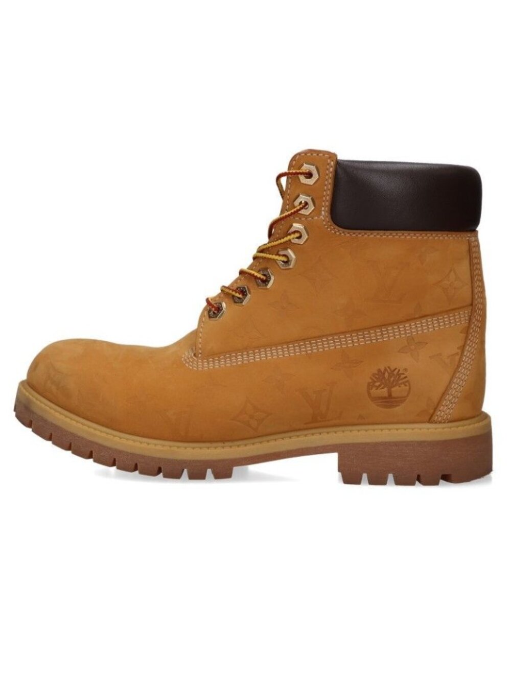 Louis Vuitton Timberland Leather Ankle Boots Nubuck Lace-up Boots 9.5